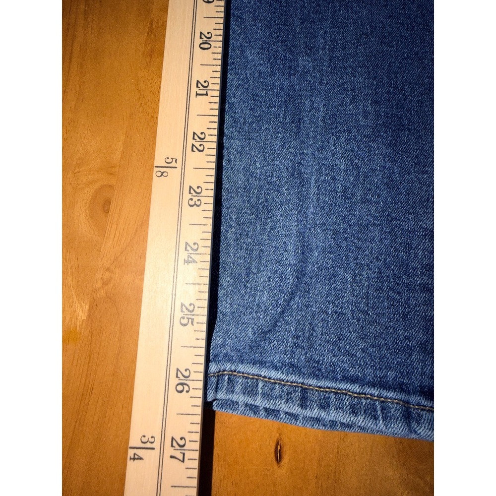 American Eagle Mom Jeans Womens 00 Blue Medium Wash High Waisted Stretch Denim - Picture 2 of 8